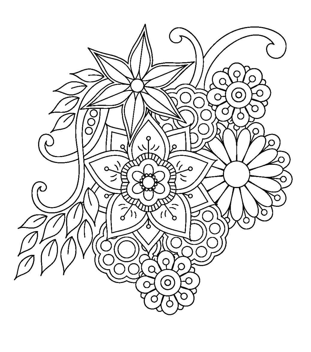 Pin By Mckenna Burns On Tranh | Mandala Coloring Pages, Coloring Pages avec Coloriage Rose Mandala