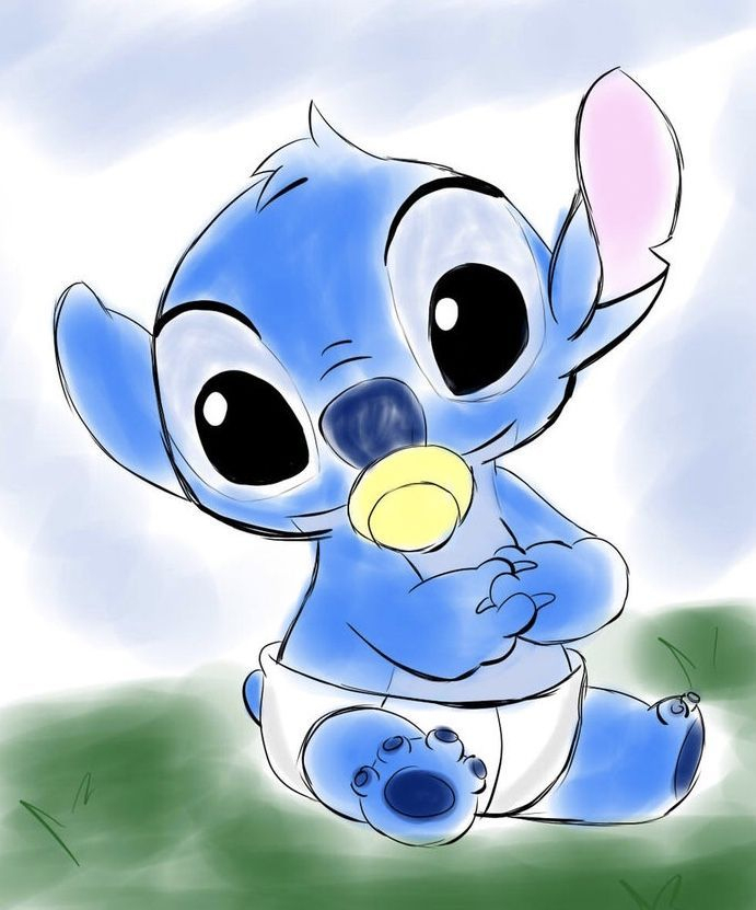 Pin On Disney Et Cartoons tout Dessin Stitch Kawaii