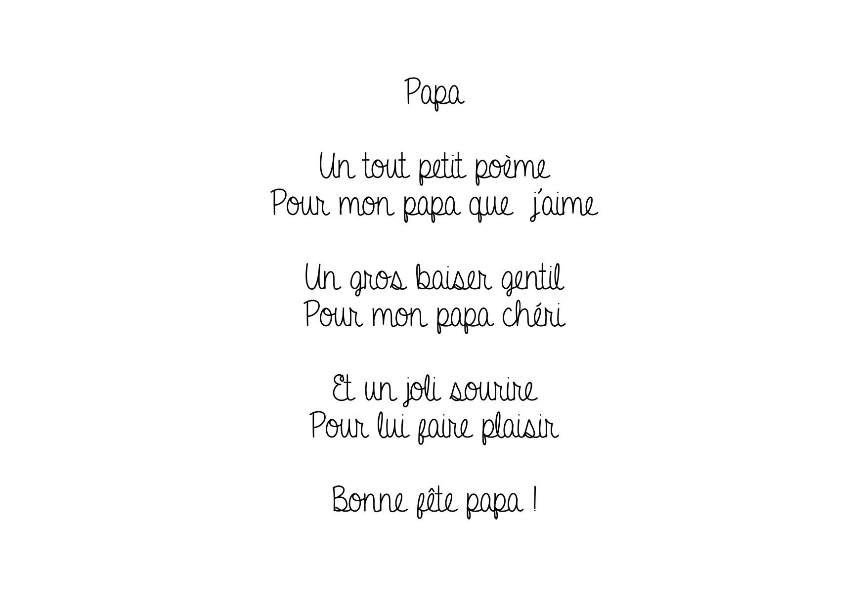 Pin On Fête Des Pères concernant Poeme Pour Papa Court