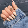 Pin On N A I L S pour Ongle Beige Rose