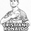 Pin On Sport Coloring Pages serapportantà Coloriage Ronaldo À Imprimer