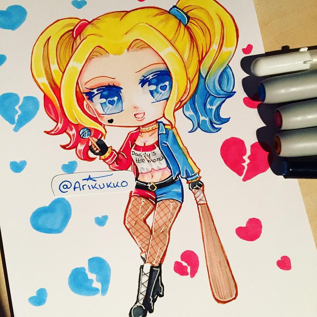 Pin On Suicide Squad intérieur Dessin Harley Quinn