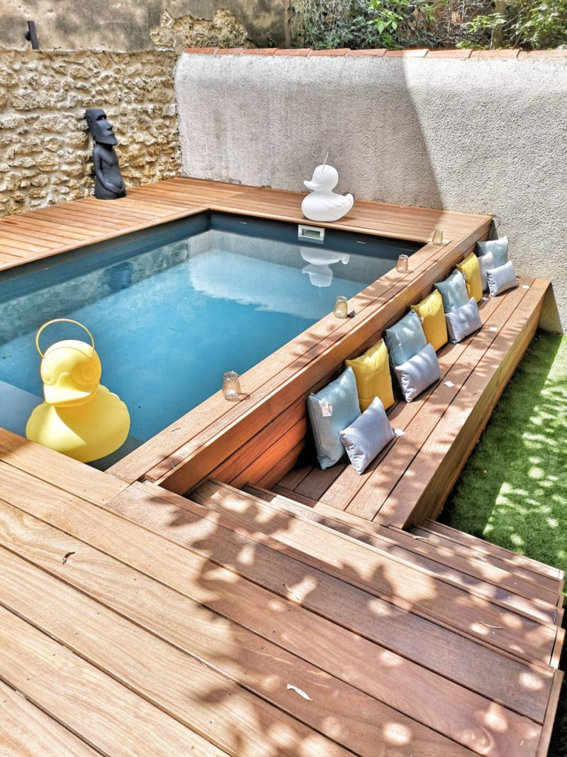 Piscine Hors-Sol : Nos Inspirations Des Plus Belles Réalisations intérieur Piscine Hors Sol Bois Avec Terrasse