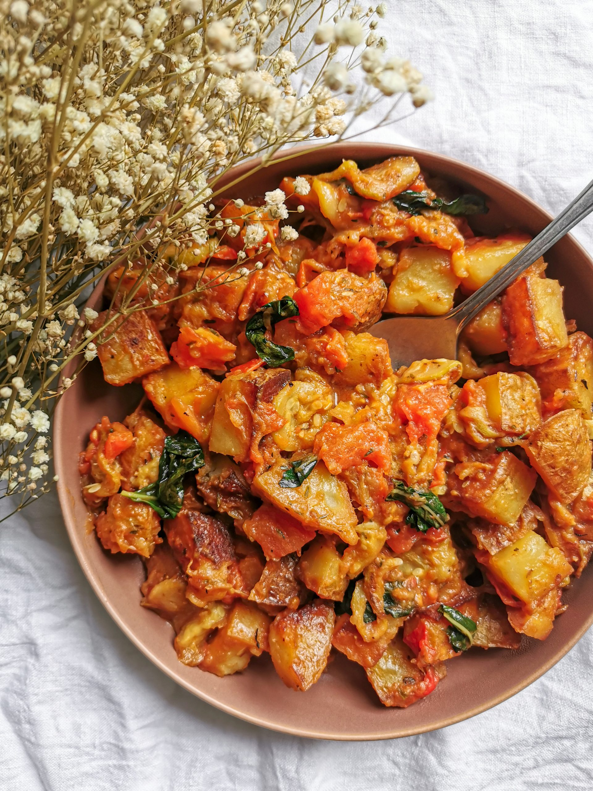 Poêlée Pommes De Terre, Courgettes &amp; Tomates - Sandra Bssi tout Courgettes Et Pommes De Terre Au Four Un Vrai Régal