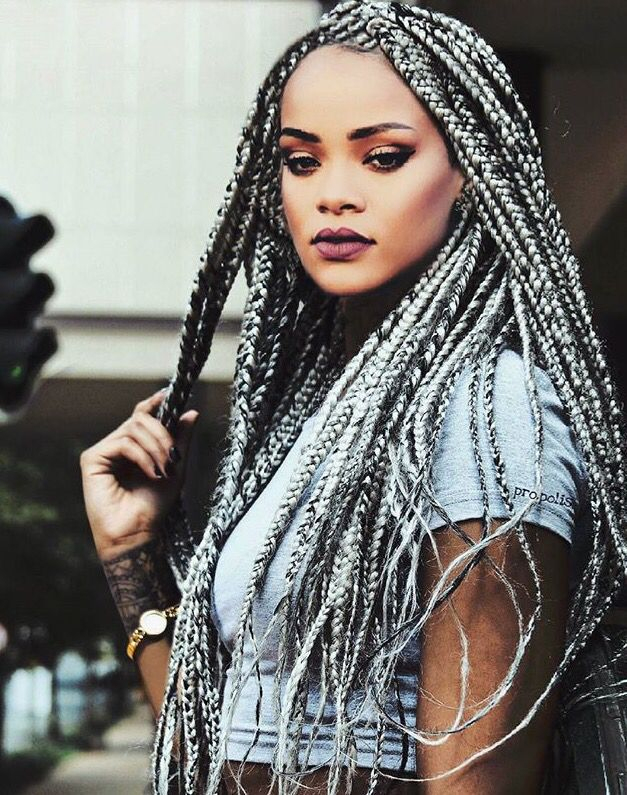 Poetic Justice Braids, Box Braids Hairstyles, Hairstyles 2018, Popular à Tresses Africaine Sur Blanche