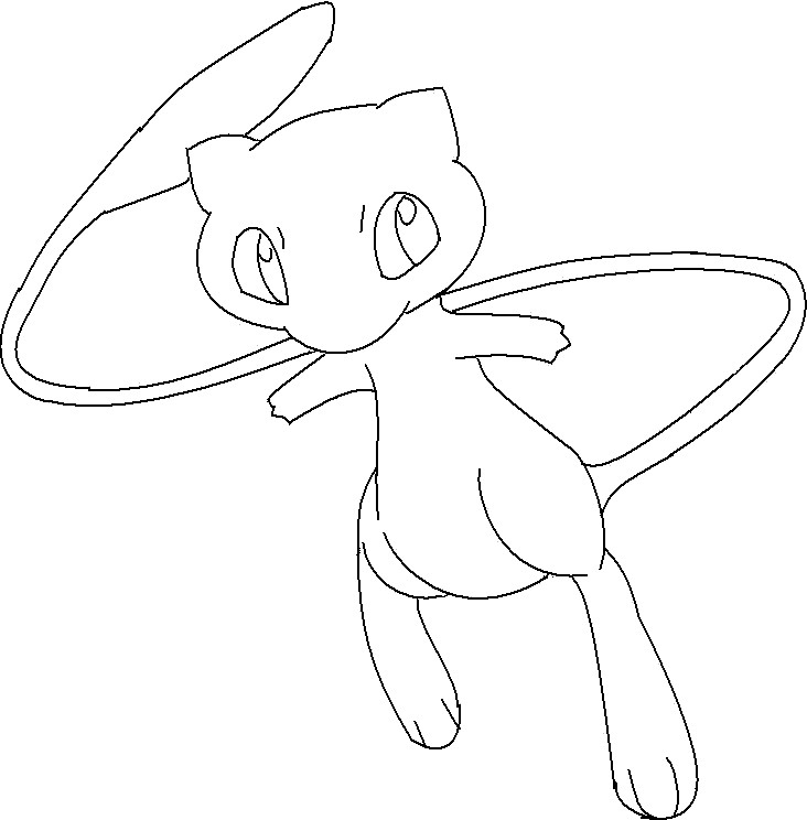 Pokemon Drawing Mew At Getdrawings | Free Download tout Dessin Pokémon Mew