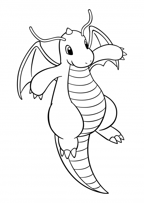 Pokemon Tegninger Dragonite - Søde Tegninger à Dracolosse Dessin
