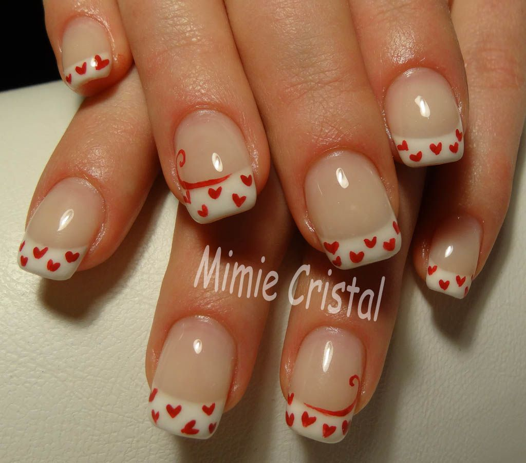 Pose Gel + Déco Fait Main - Les Ongles De Mimie avec Ongle St Valentin