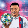 Poster 'Kylian Mbappe' Par Davdezign | Coloriage Football, Football concernant Dessin Mbappe Facile