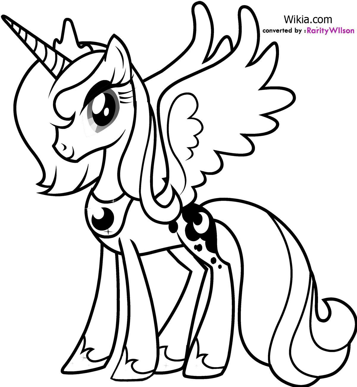 Princess Luna Coloring Page #2 | Çizimler, Boyama Sayfaları, My Little Pony concernant Coloriage My Little Pony Princesse Luna