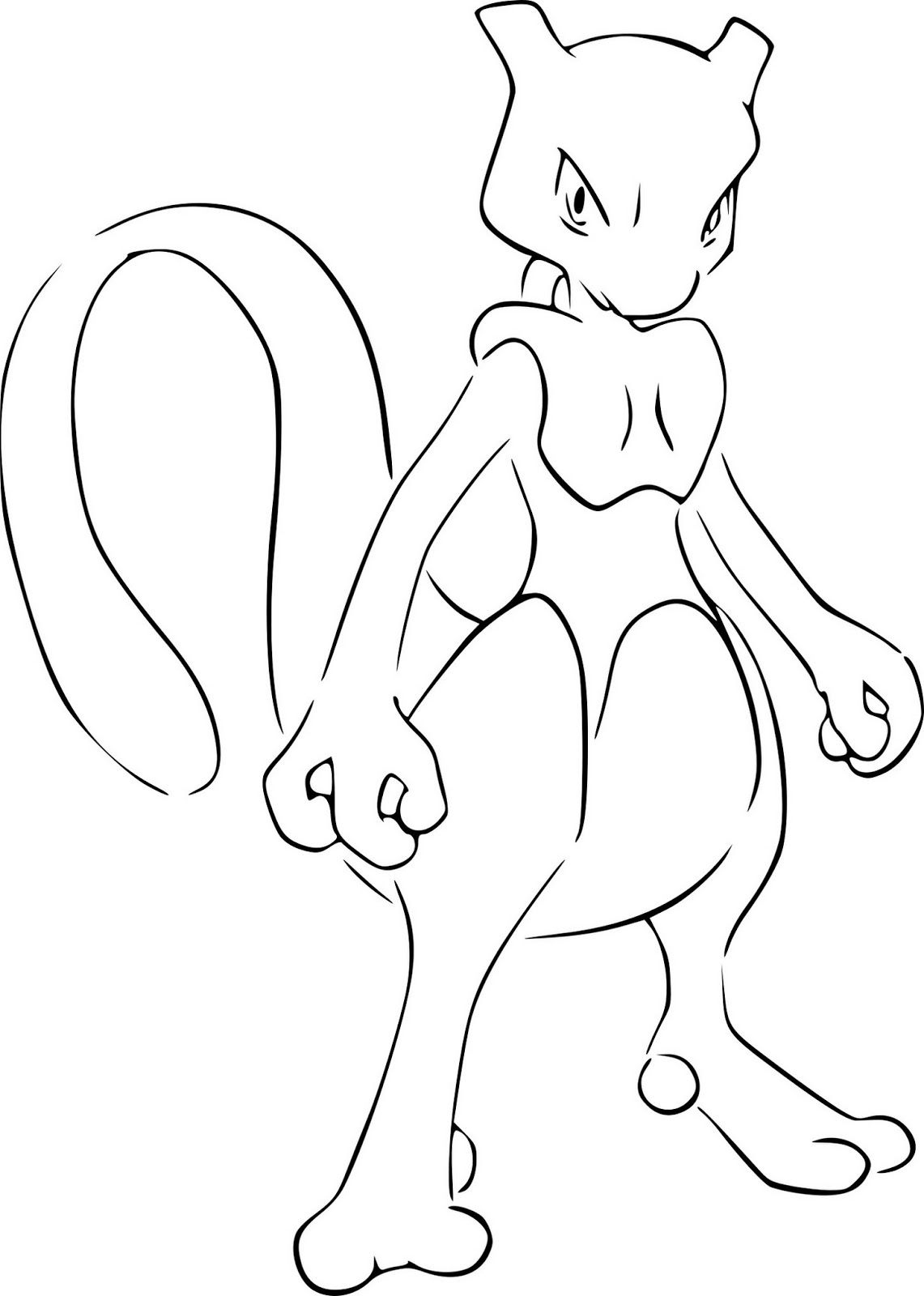 Printable Mewtwo Pokemon Coloring Pages | Pokemon Coloring Pages concernant Dessin Pokémon Mew