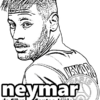 Printable Picture To Color With Neymar - Paris Sain Germain Football destiné Coloriage Messi Psg