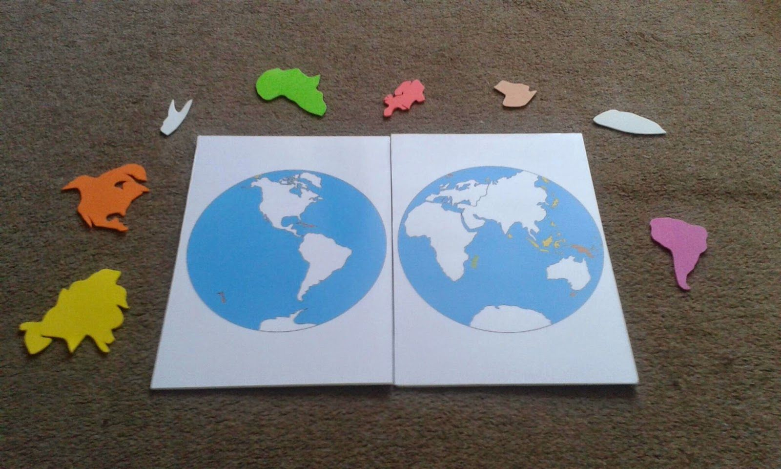 Puzzle Planisphère En Mousse | Géographie, Matériel Éducatif Montessori destiné Planisphère À Imprimer