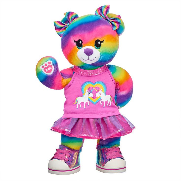 Rainbow Friends Bear Pink Outfit Gift Set | Rainbow Teddy Bear, Build A avec Dessin Rainbow Friends Pink
