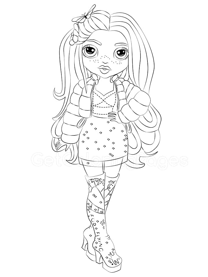Rainbow High Coloring Pages - Free Printable Coloring Pages intérieur Dessin De Rainbow High