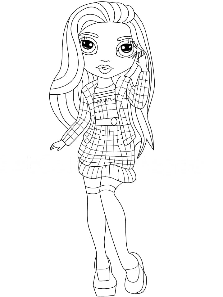 Rainbow High Coloring Pages - Free Printable Coloring Pages pour Dessin De Rainbow High