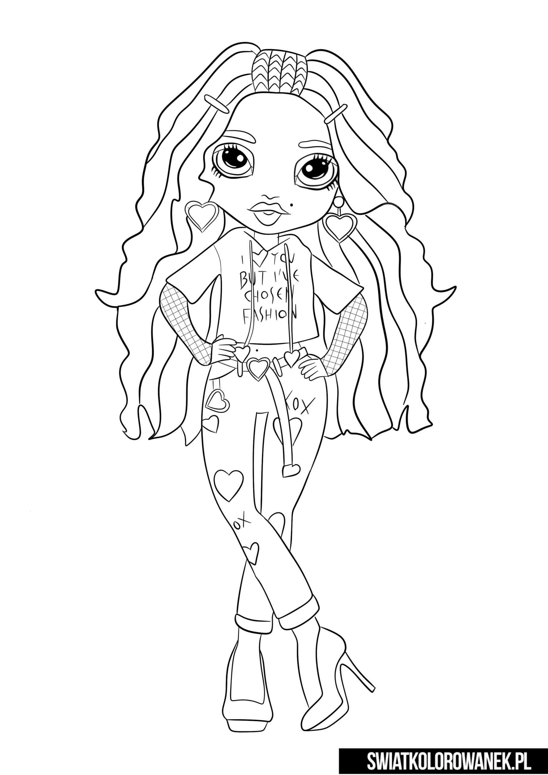 Rainbow High Dolls Free Coloring Pages à Dessin De Rainbow High