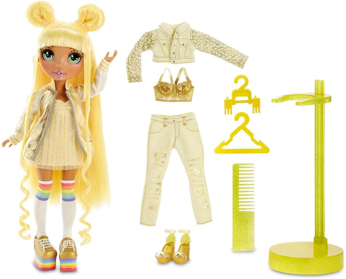 Rainbow High Sunny Madison - Yellow Fashion Doll With 2 Outfits destiné Coloriage Rainbow High Sunny