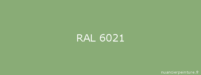 Ral 6021 : Peinture Ral 6021 (Vert Pale) | Nuancierpeinture.fr avec Nuancier Vert Olive