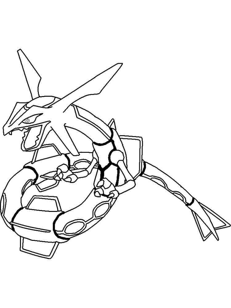 Rayquaza Coloring Pages. Free Printable Rayquaza Coloring Pages. à Coloriage Pokemon Rayquaza