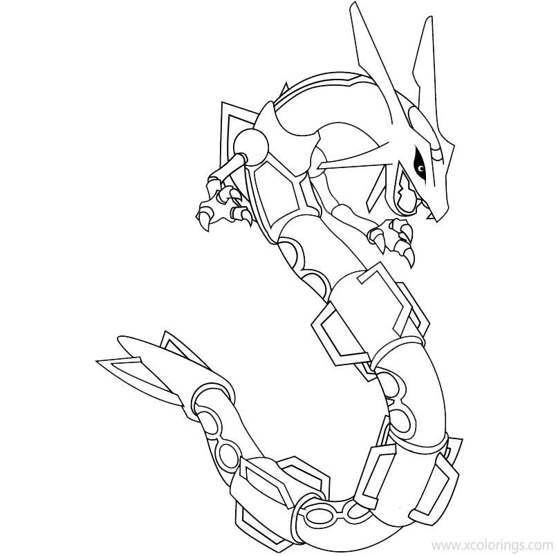 Rayquaza From Pokemon Coloring Pages - Xcolorings avec Coloriage Pokemon Rayquaza