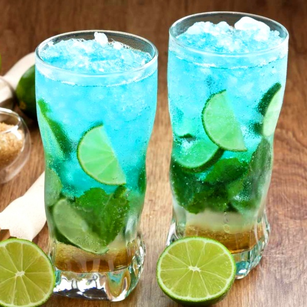 Recette Cocktail Blue Mojito - Cocktail Mag serapportantà Cocktail Sans Alcool Bleu