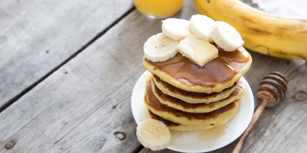 Recette Pancakes Healthy À La Banane Facile | Mes Recettes Faciles à Pancake Banane Bebe