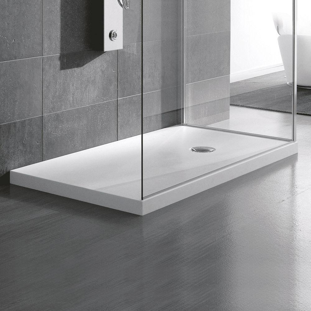 Receveur De Douche Rectangulaire - Corian® - Hafro Srl - À Poser encequiconcerne Habillage Receveur De Douche Surélevé