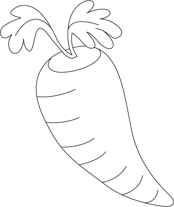 Red Carrot Coloring Page | Download Free Red Carrot Coloring Page For encequiconcerne Coloriage Carottes