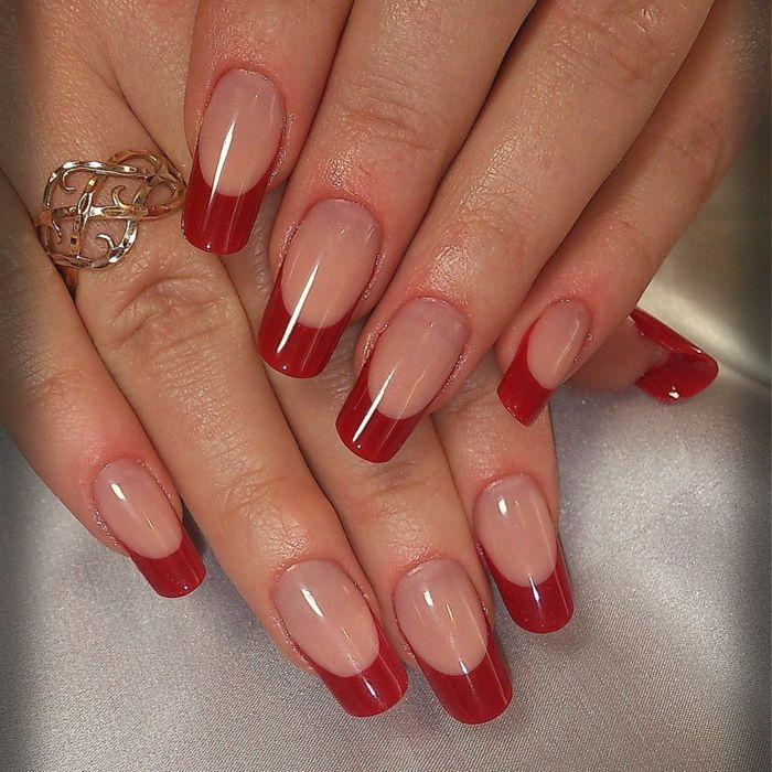 Red Nails - 65 Inspirational Images And Various Color Combinations concernant Ongle Rouge Deco