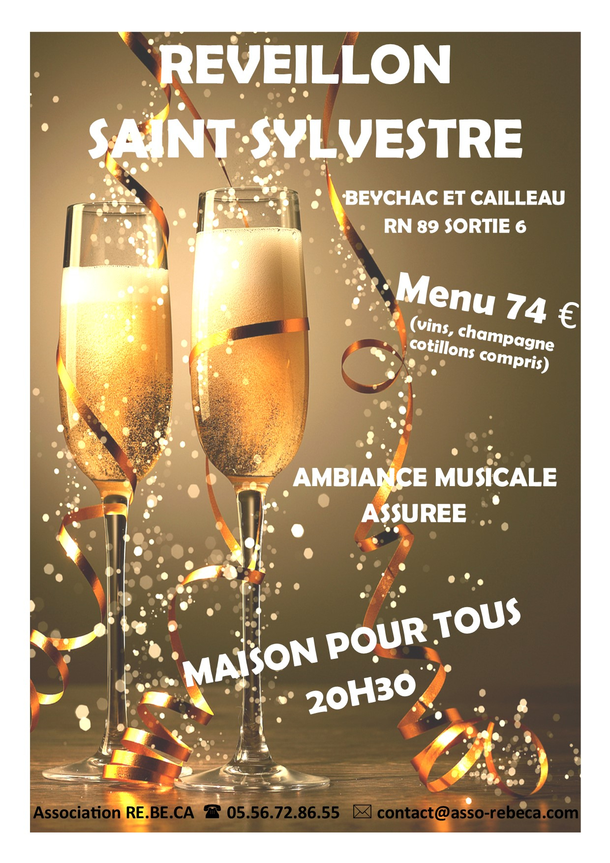 Réveillon De La St Sylvestre - Beychac &amp;amp; Cailleau encequiconcerne Bon Reveillon Noel 2022