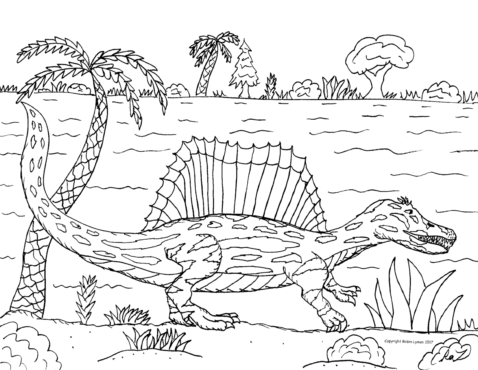 Robin'S Great Coloring Pages: Spinosaurus The Biggest Killer Dinosaur à Coloriage Spinosaurus