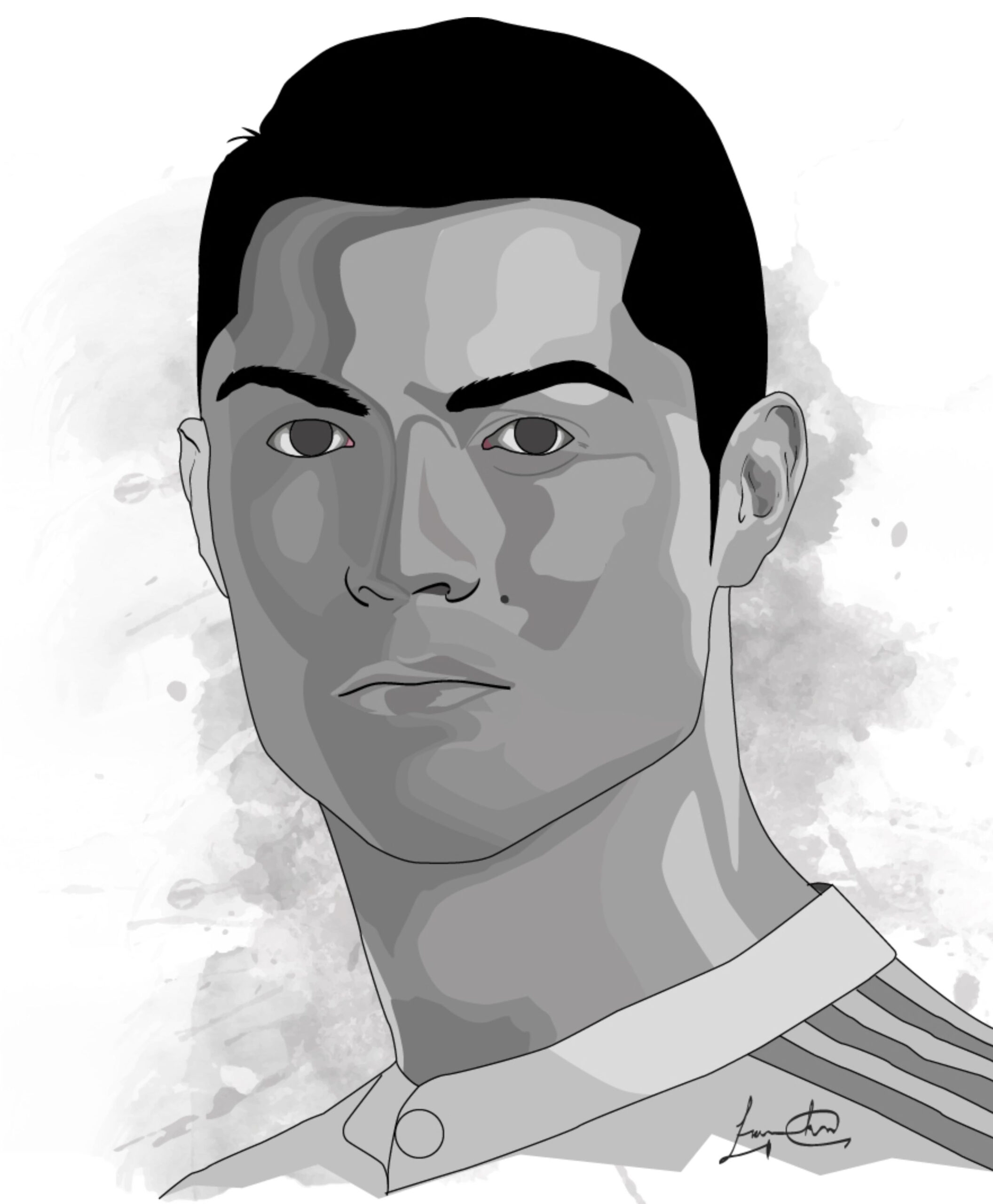 Ronaldo Vector Drawing - Unlimited Clipart Design avec Dessins De Cristiano Ronaldo