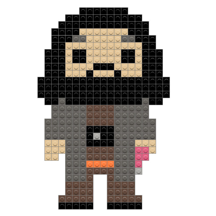 Rubeus Hagrid - Brik à Pixel Harry Potter