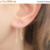 Sale - Double Lobe Earrings-Double Piercing Earrings-Multiple Piercing avec 3 Troues Oreilles