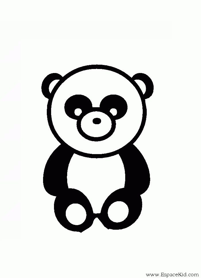 Sélection De Coloriage Pandas À Imprimer Sur Laguerche - Page 1 avec Dessin Panda À Colorier