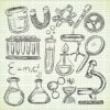 Set Of Laboratory Equipment In Doodle Style In 2020 | Science Doodles serapportantà Page De Garde Science