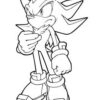 Shadow The Hedgehog Coloring Pages tout Coloriage Shadow