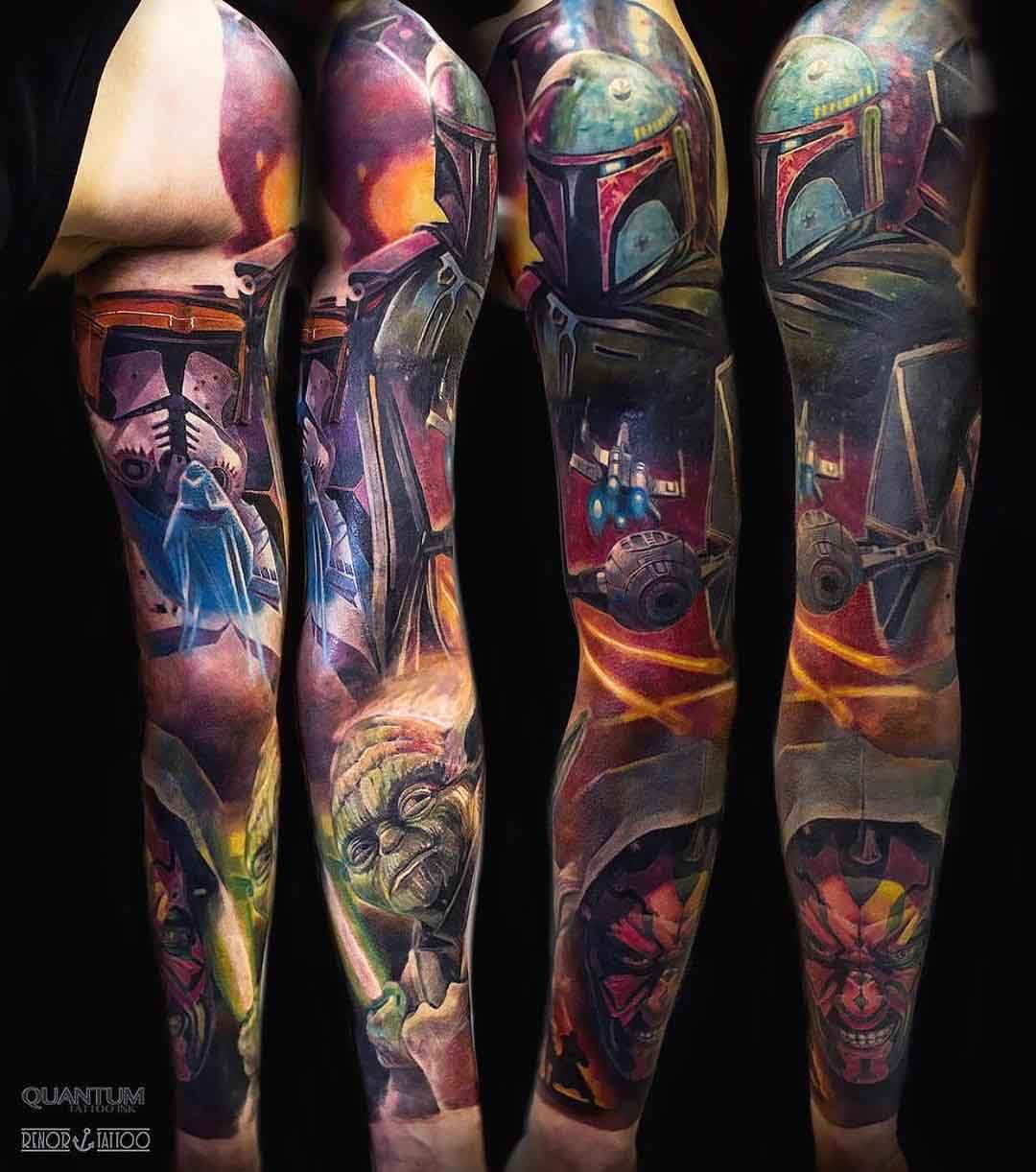 Some Tattoos On The Legs Of People intérieur Tatouages Star Wars