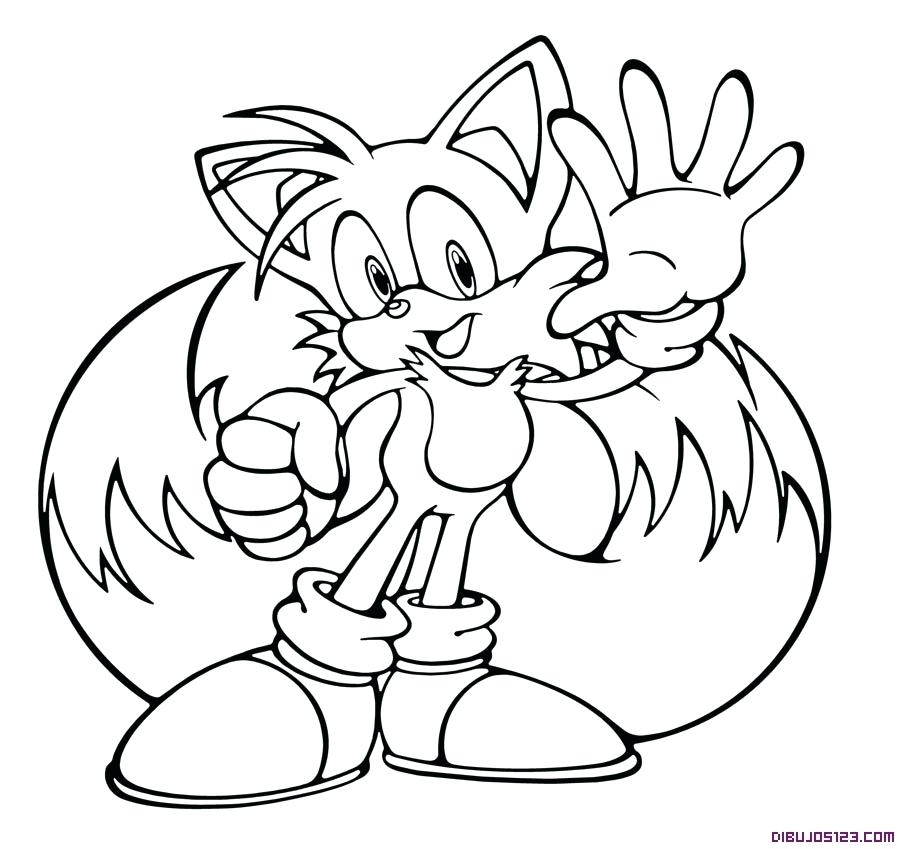 Sonic Tails Coloring Pages At Getdrawings | Free Download dedans Coloriage Sonic Tails Knuckles
