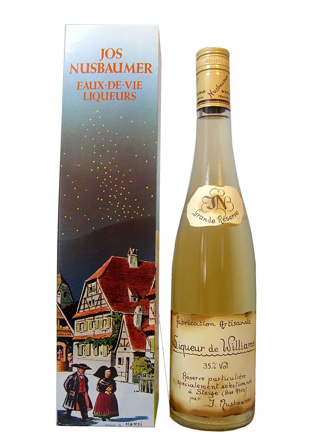 Spécialité D'Alsace :Liqueur De Poires Williams Nusbaumer intérieur Liqueur De Poire