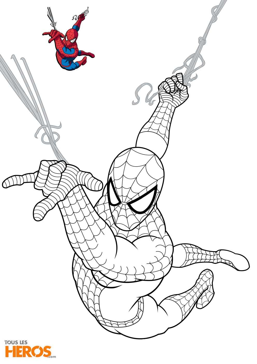 Spiderman Dibujo Para Colorear, Spiderman Para Pintar, Spiderman Dibujo à Dessins Spiderman A Imprimer