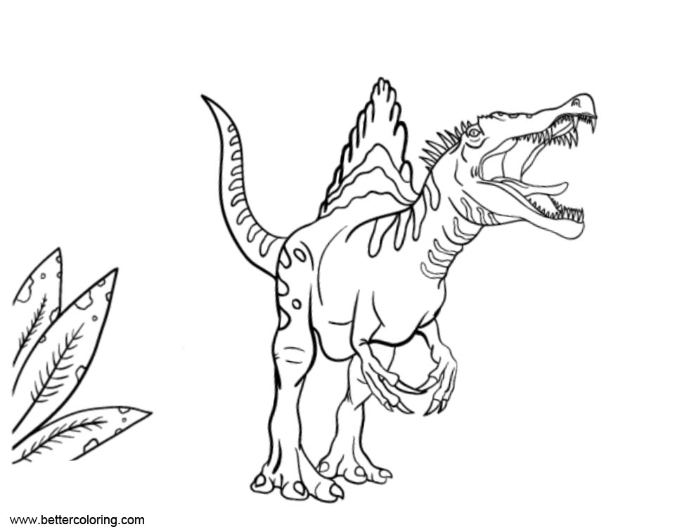 Spinosaurus Coloring Pages Screaming - Free Printable Coloring Pages à Coloriage Spinosaurus