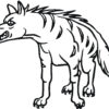 Spotted Hyena Coloring Pages At Getdrawings | Free Download concernant Coloriage Hyene