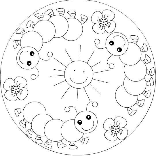 Spring Mandala Coloring Page | Crafts And Worksheets For Preschool dedans Coloriage Mandalas Printemps