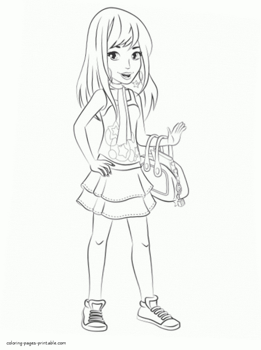 Stephanie Printable Lego Friends Coloring Pages || Coloring-Pages dedans Coloriages Lego Friends
