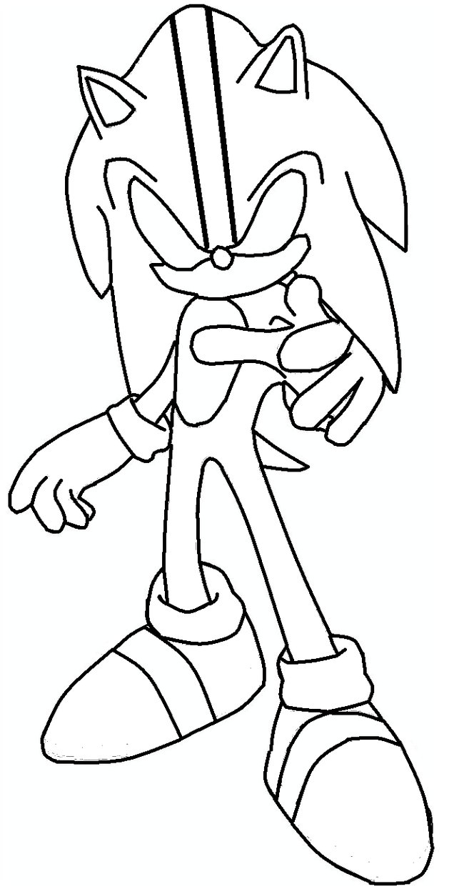 Super Sonic Coloring Pages At Getdrawings | Free Download intérieur Coloriage Super Sonic