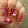 Superbe-Idee-Ongles-Gel-Noel-Tuto-Ongle-Noel-Rouge-Et-Blanc Pretty Toes destiné Ongle Deco Noel