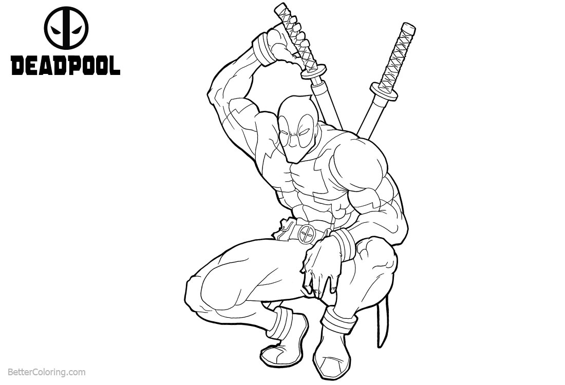 Superhero Deadpool 2 Coloring Pages - Free Printable Coloring Pages serapportantà Coloriage Deadpool 2