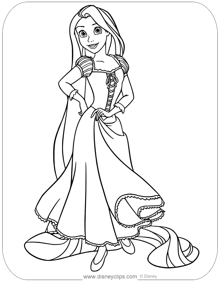 Tangled Coloring Pages (2) | Disneyclips destiné Coloriage Disney Raiponce